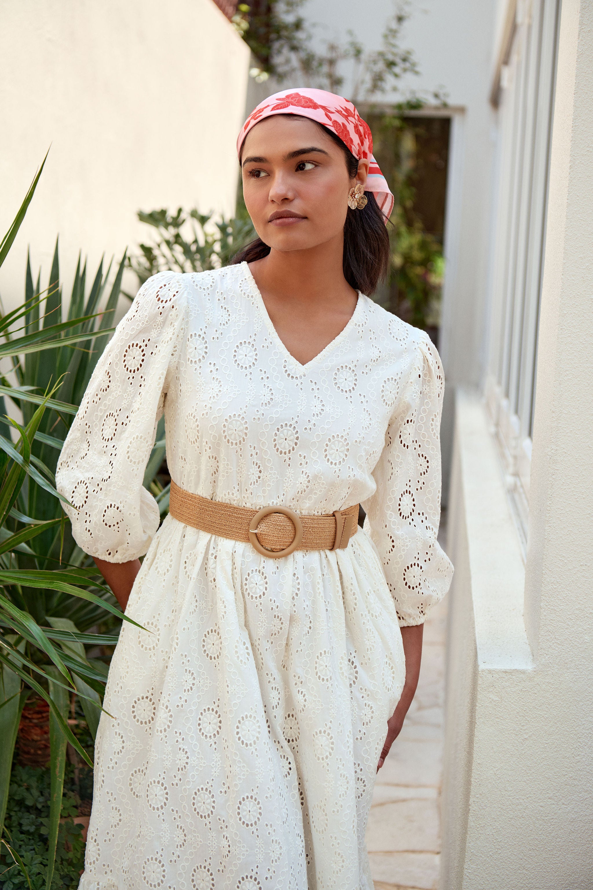 The Tamarind Dress in Cotton Clouds - Organic Cotton