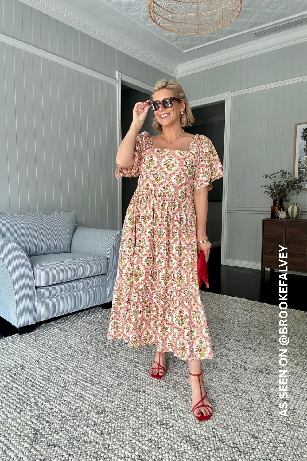 The Grampians Dress in Rose Garden