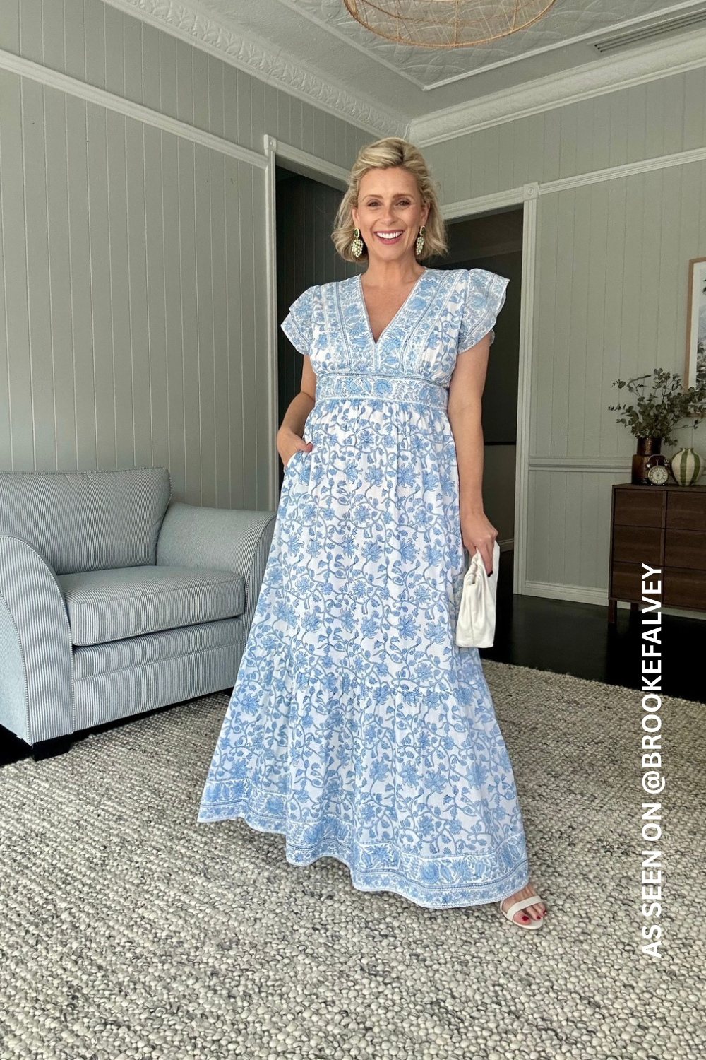 The Daintree Dress in Orchid Bloom Floral