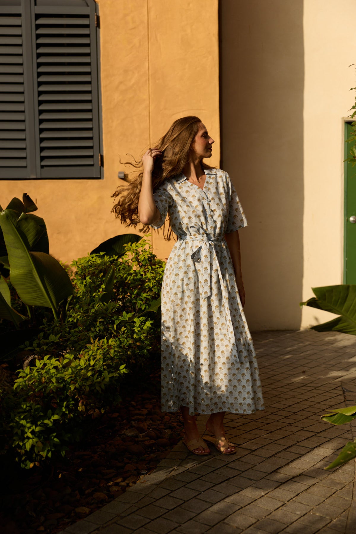 The Bowral Dress in Highlands Mist