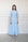 Mora Heritage Byron Bay Dress in Ocean Breeze Blue. Organic cotton maxi dress Australia luxury resort wear.