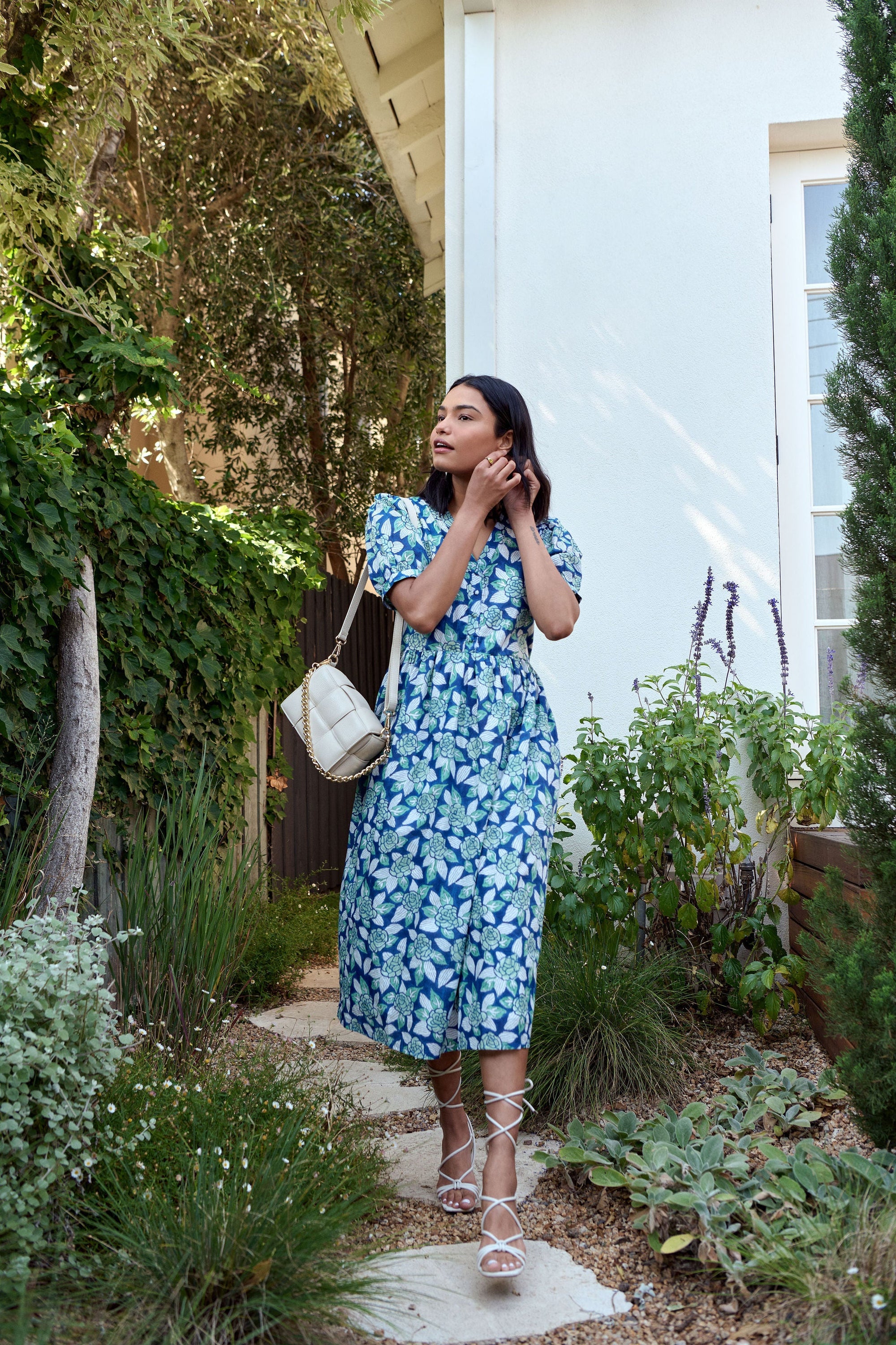 Mora Heritage Dresses The Yarra Valley Dress in Ocean Garden